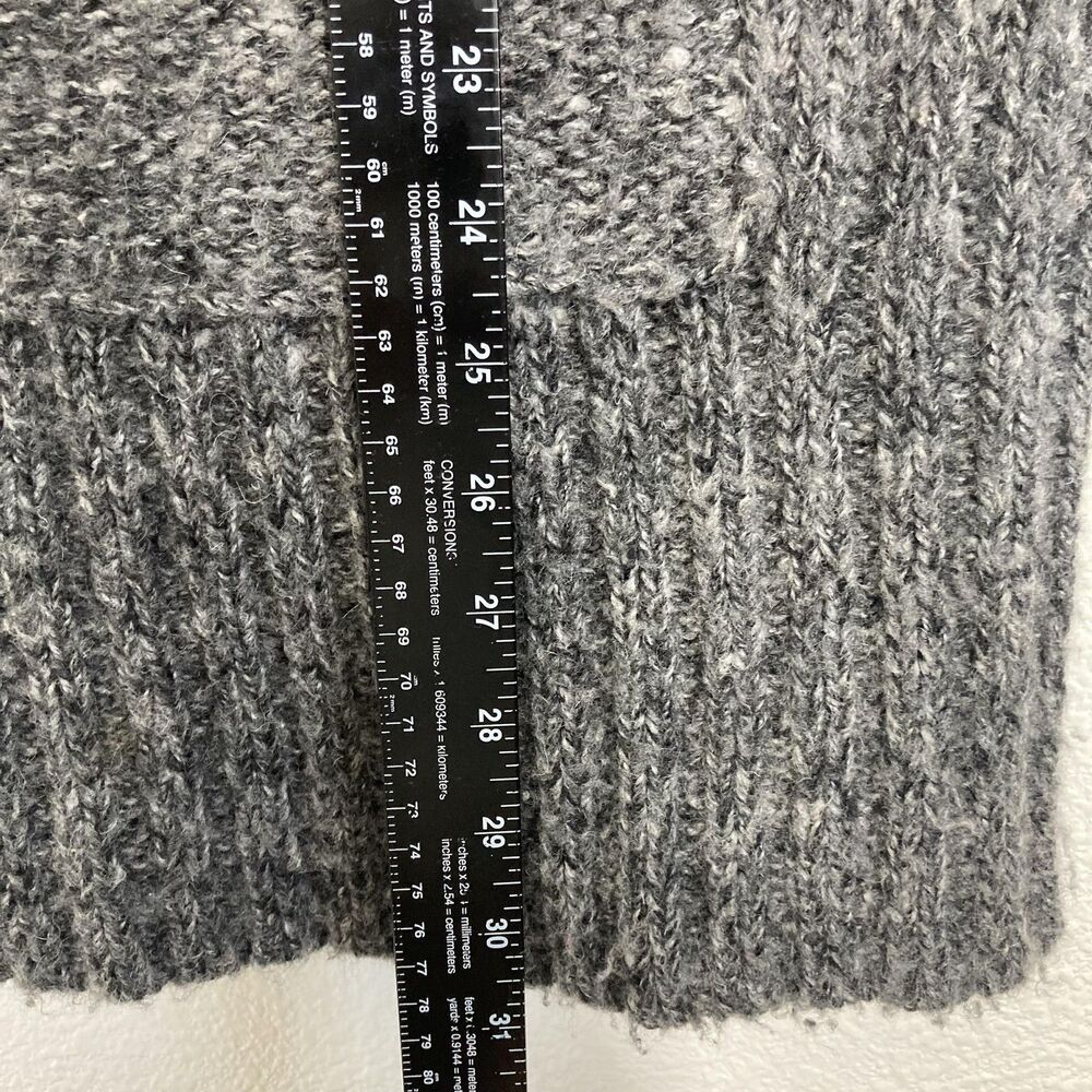 Free People Sweater Womens Small Wool Blend Cowl Neck Button Pullover Pocket - Picture 9 of 16